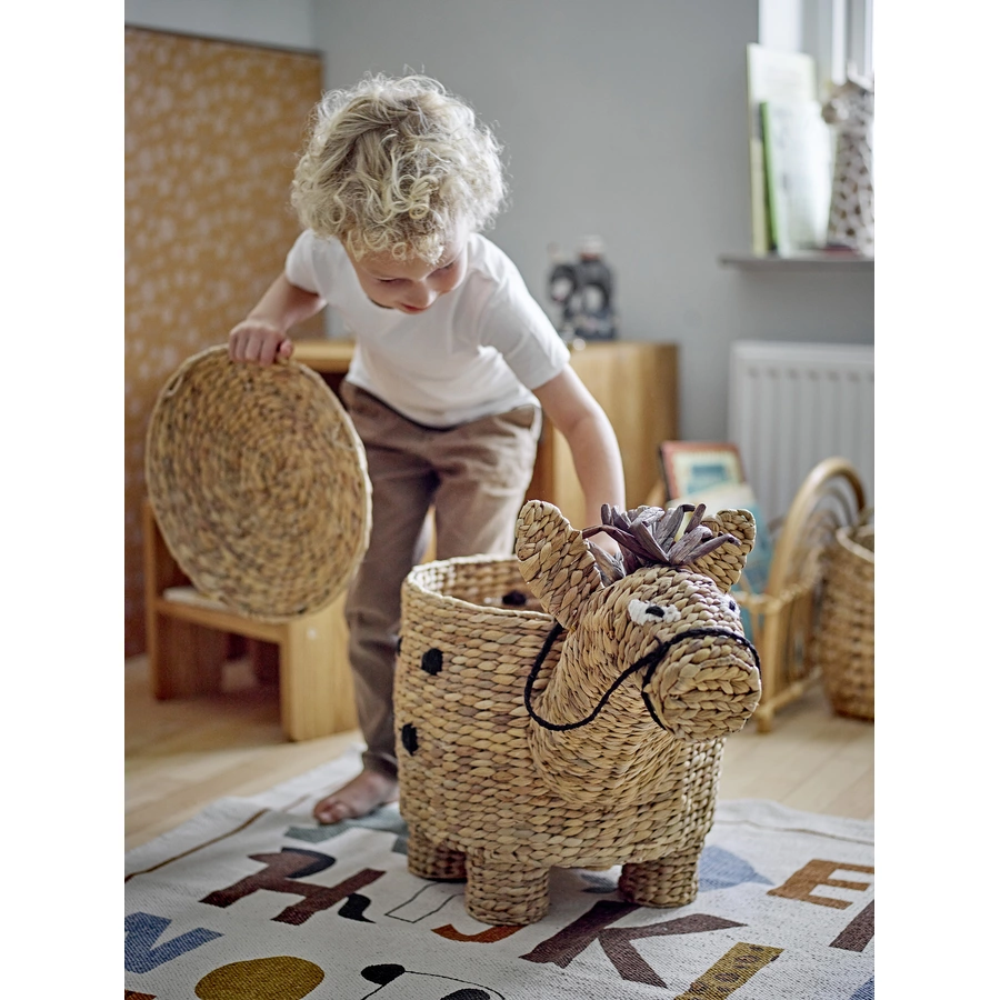 bloomingville Mini Bobbi Korb mit Deckel natur