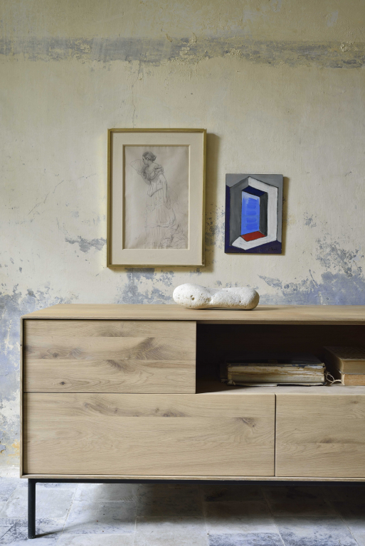Ethnicraft Whitebird tv-meubel 180x45 naturel eiken