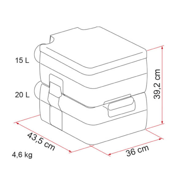 WC portable BI-POT 39 FIAMMA