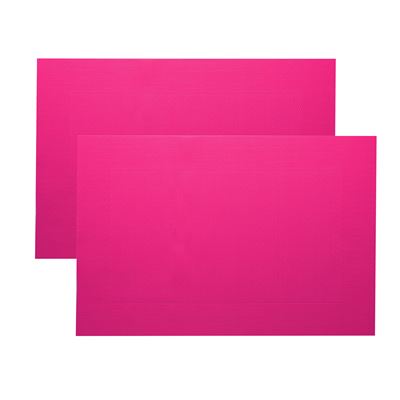 Sets de table rectangulaires colorés - Lot de 2