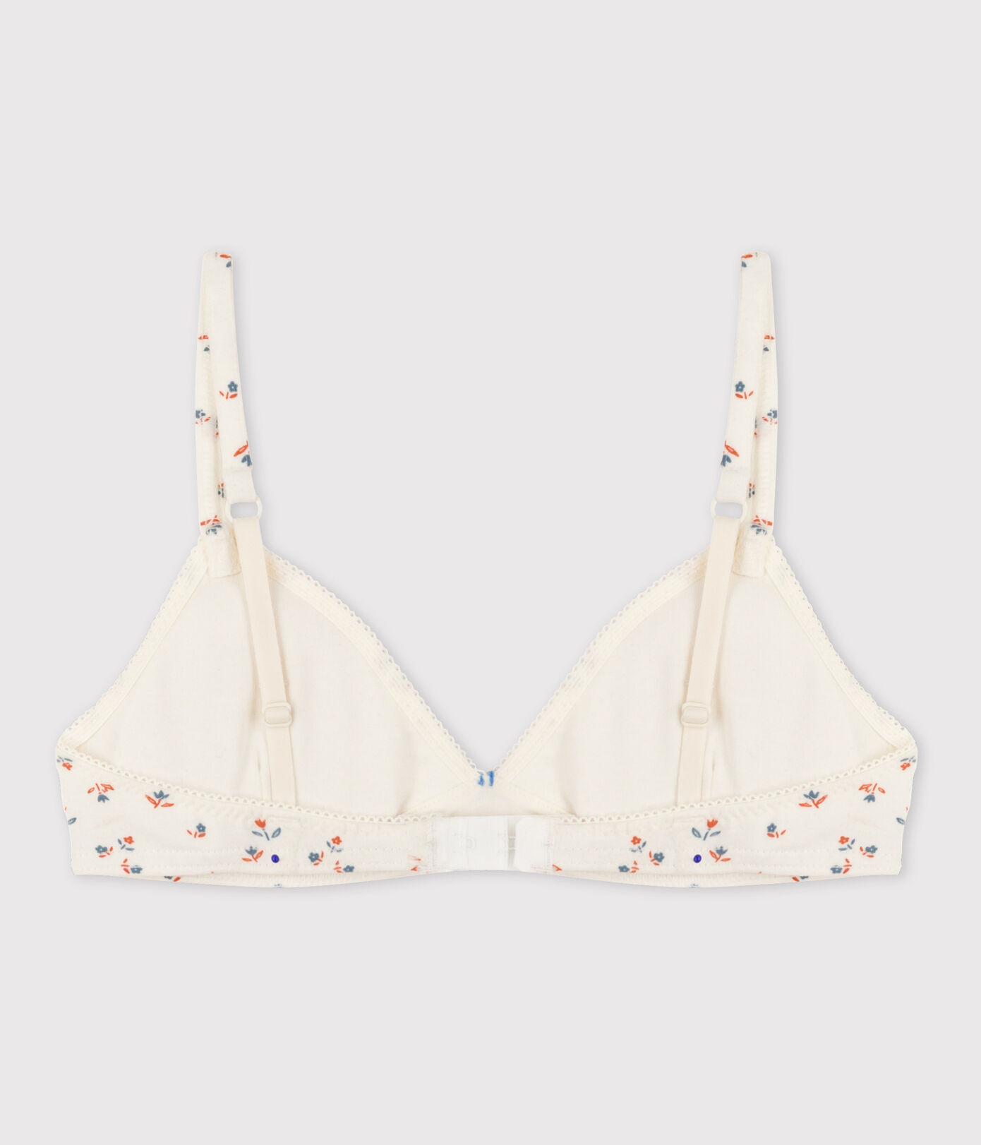 Soutien-gorge paddé fleur fille en coton et élasthanne