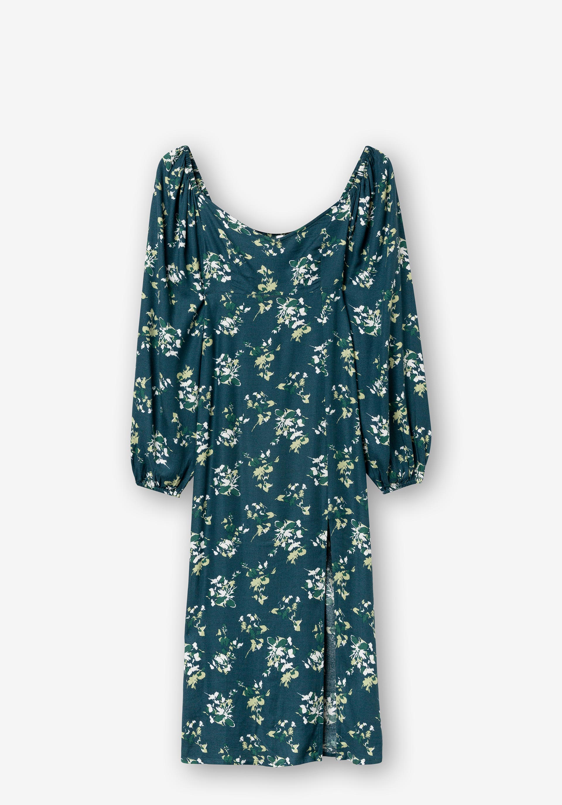 Vestido Midi Estampado Floral