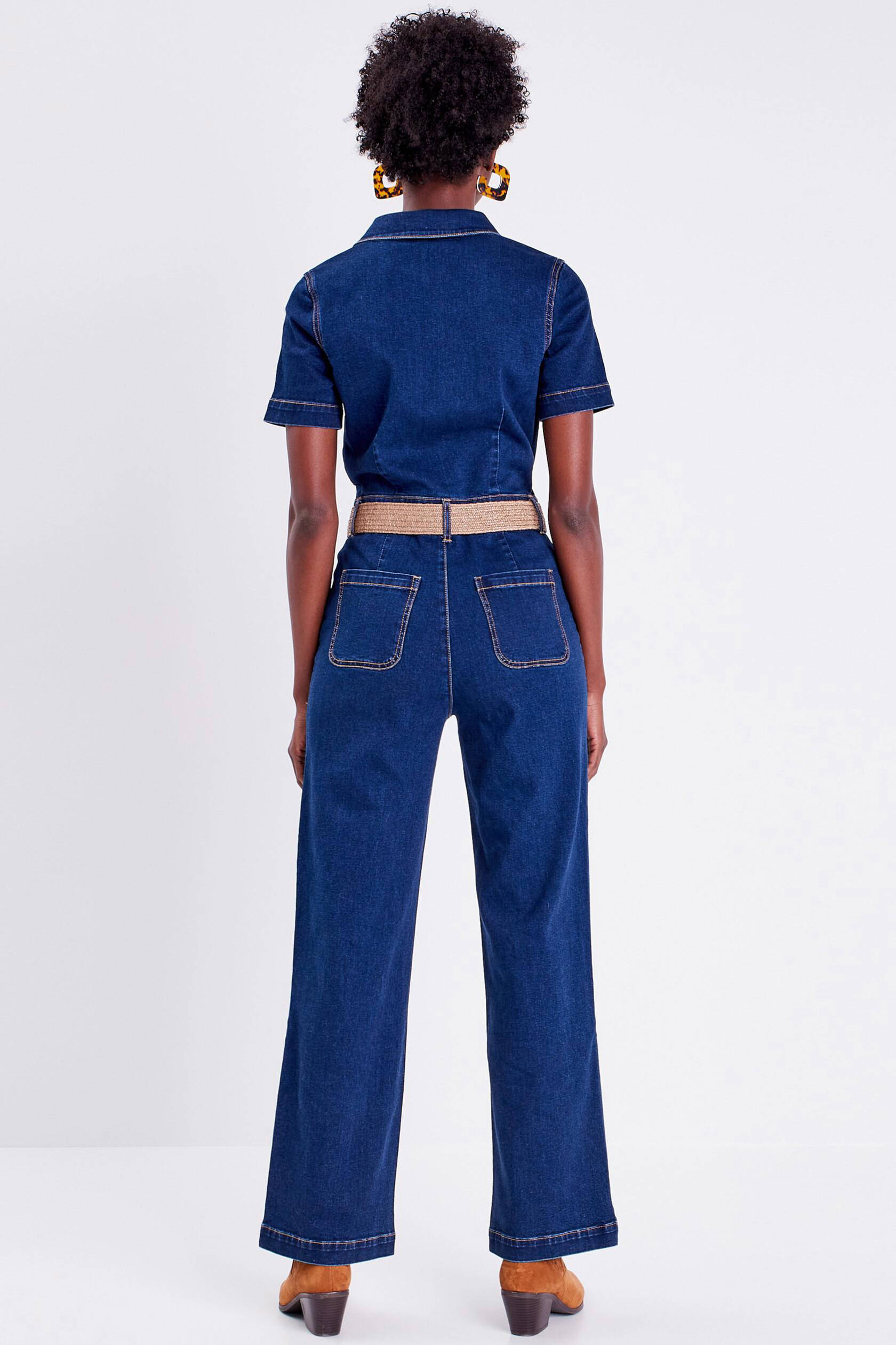 Cache Cache jumpsuit dark blue denim
