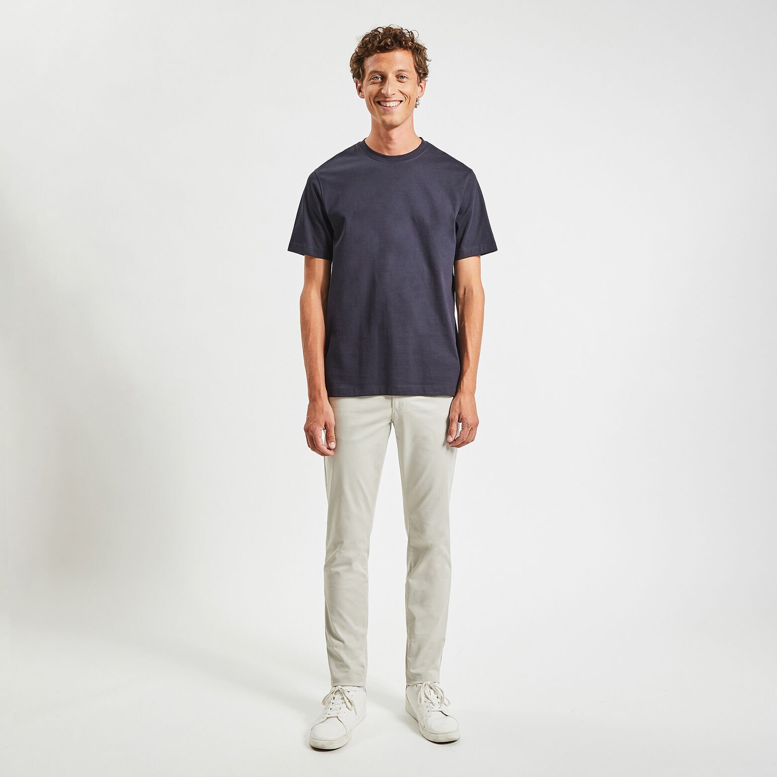 Pantalon chino slim 'le parfait by JULES' Ecru