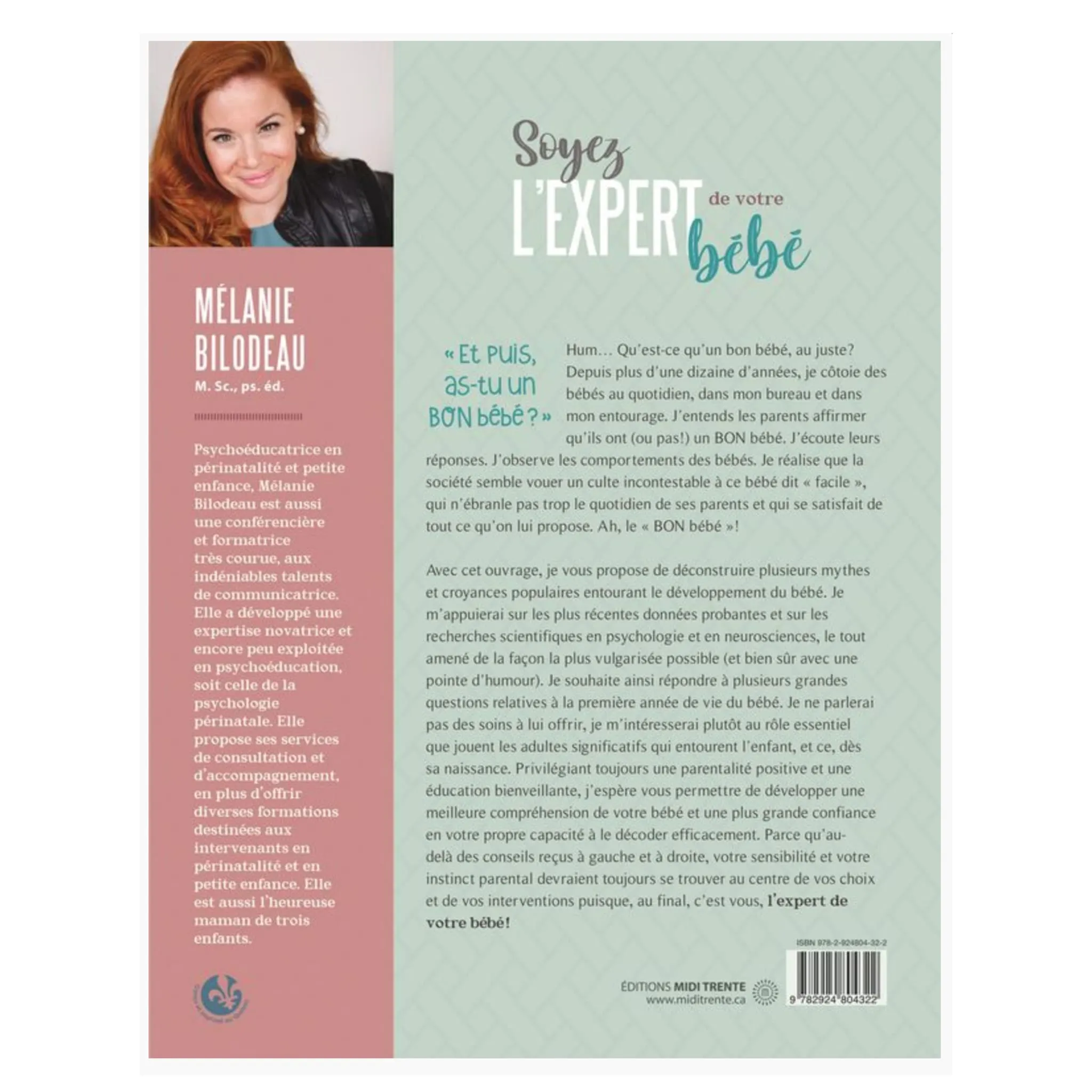 Prologue Soyez L'Expert de votre Bébé - Mélanie Bilodeau