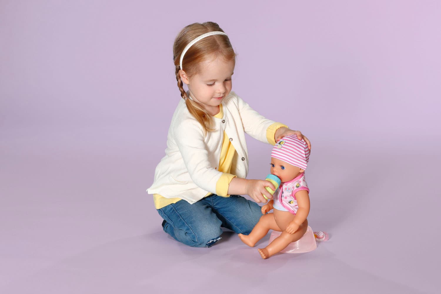 Baby Born Babypuppe »Little Baby Girl, Lena, 36 cm« mit 7 Funktionen