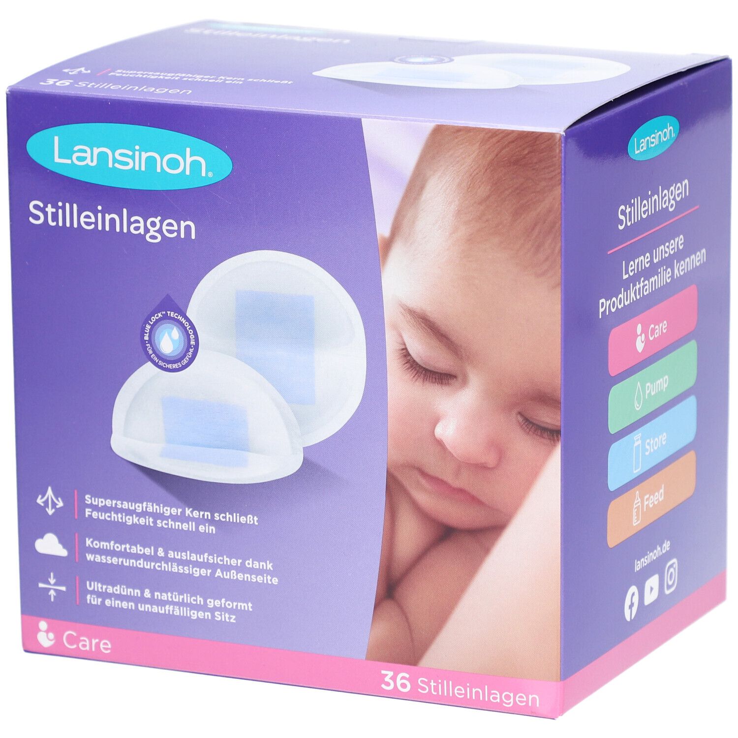 Lansinoh® Blue Lock™ Stilleinlagen