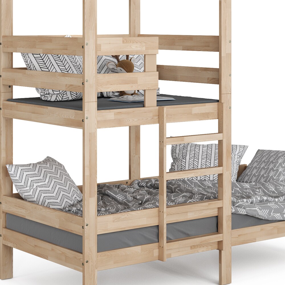 VitaliSpa Kinderbett Tom 90x200cm Spielturm Bett Spielbett Jugendbett Hausbett