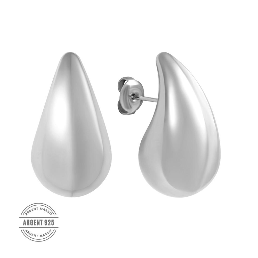 Clio Blue Boucles D'Oreilles Gouttes Argent Clio Blue 3 cm