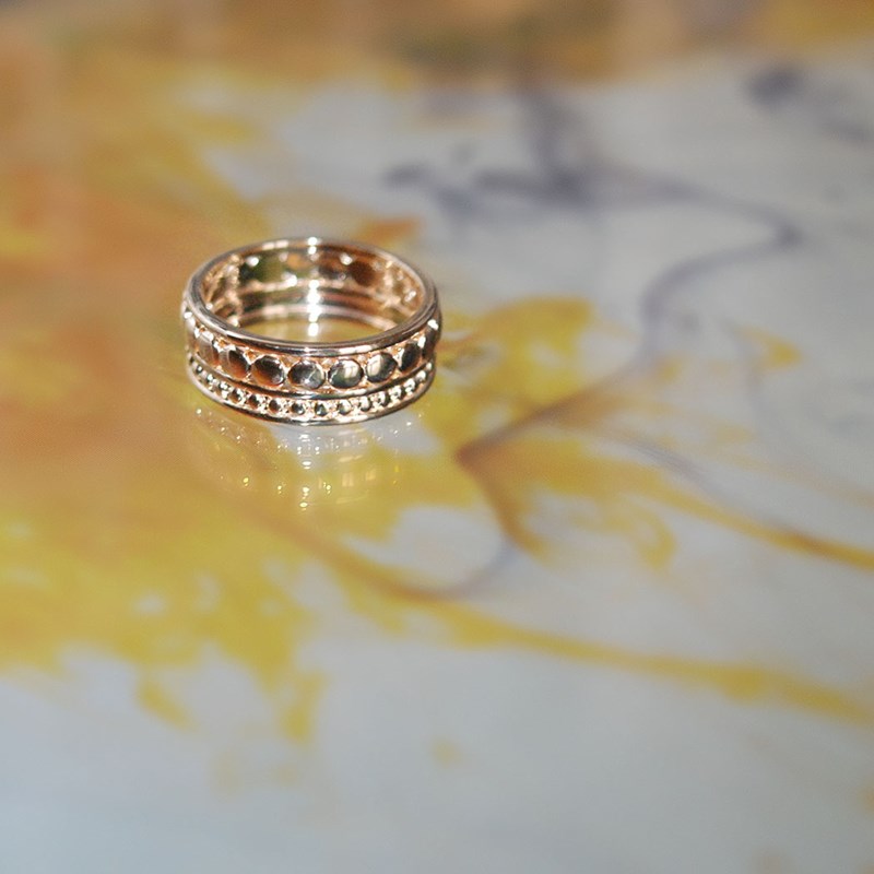 Bague plaqué or jaune ELENA - Bijoux Privés Discovery