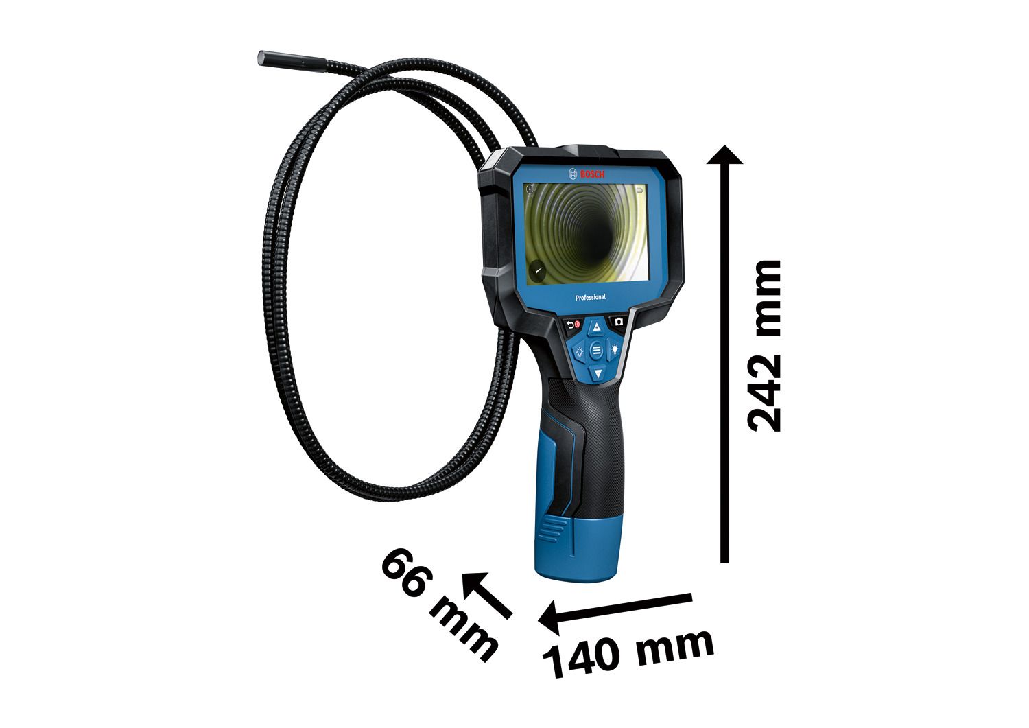 Bosch Professional GIC 12V-4-23 C Accu inspectiecamera 12V met batterijen - 0601241500