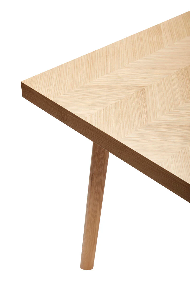 Hübsch  Spisebord, egetræ - 100x200x75cm