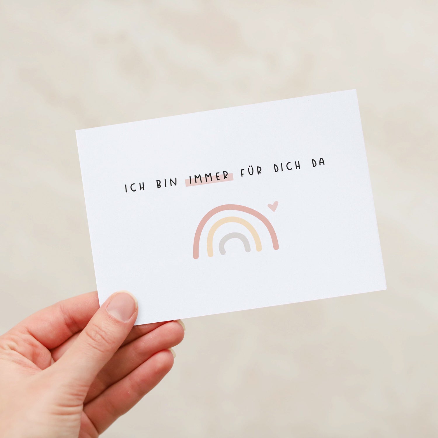 Postkarte „Für dich da