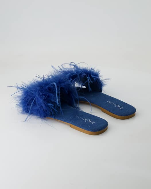 Zahira 13084 Pantoletten in Blau