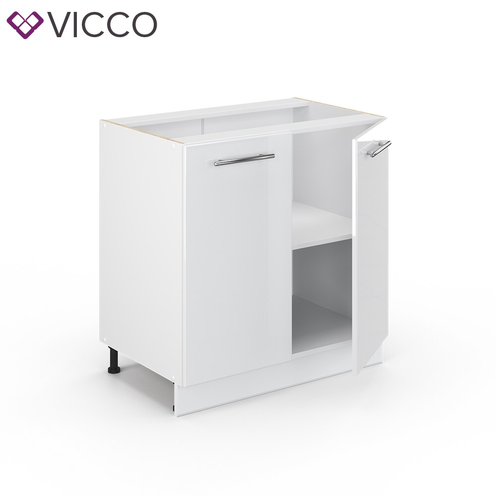 VICCO Unterschrank 80 cm Weiß Küchenzeile Unterschrank Fame