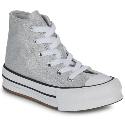 Converse - CHUCK TAYLOR ALL STAR EVA LIFT PLATFORM PRISM GLITTER - Argenté