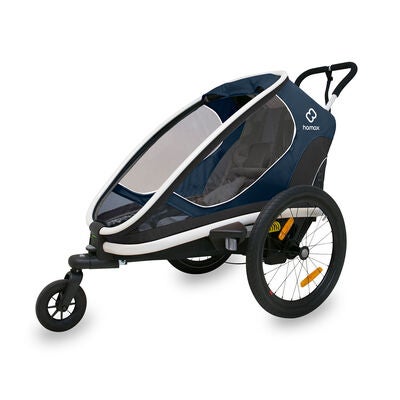 Hamax Outback One Reclining Sykkelvogn 2019 inkl. Babysete, Navy/White