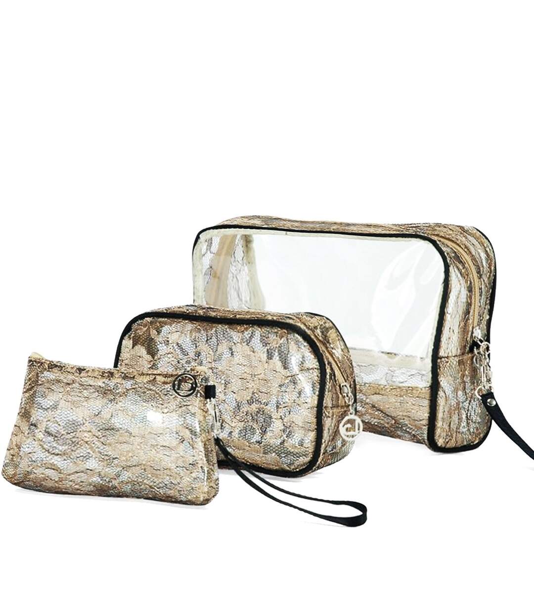 Benzi - Set de 3 trousses beauté Lace - or - 6430