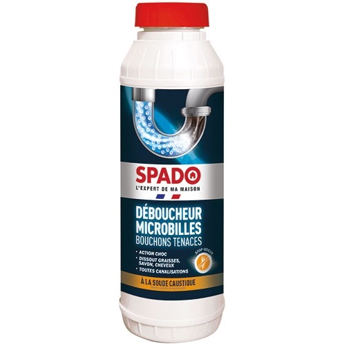 Déboucheur microbilles spécial bouchons tenaces Spado - 500 g