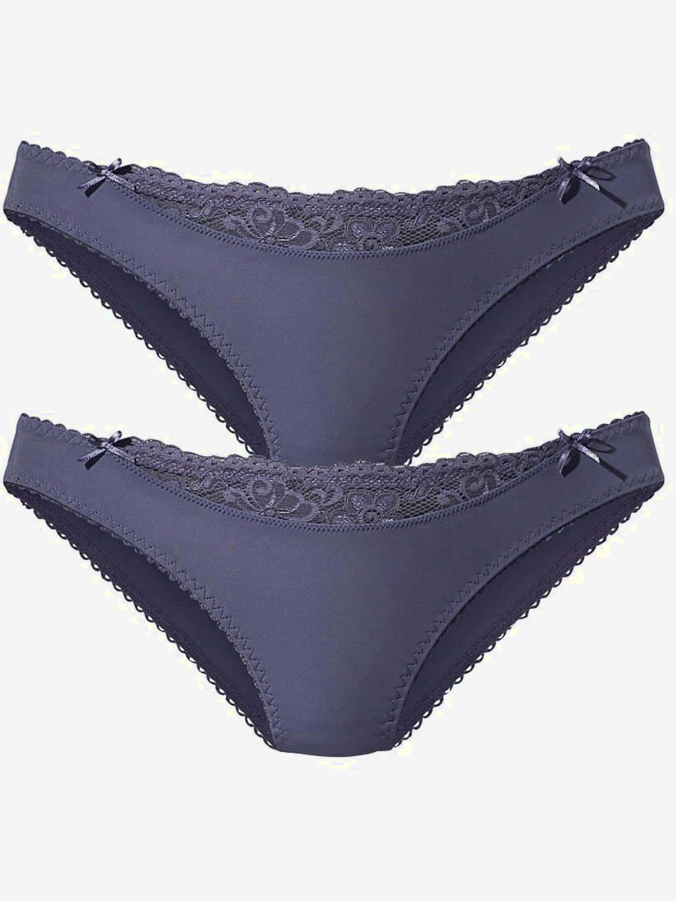 Slip confortable, petit empiècement en dentelle à la ceinture