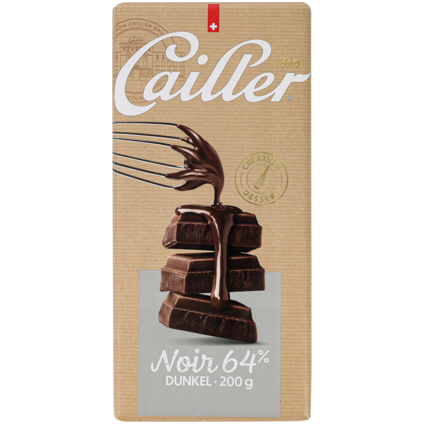 Cailler Dessert dunkle Schokolade Tafel