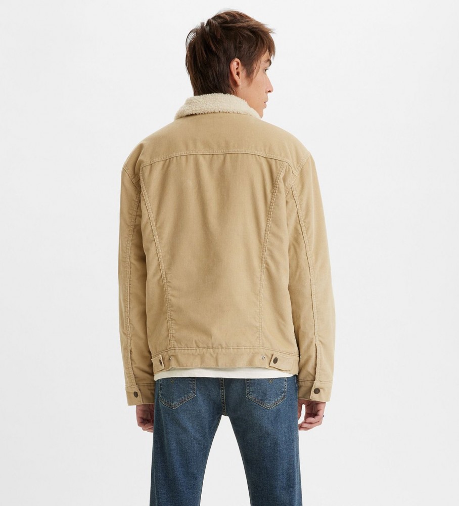 Jaqueta Levi's Type 3 Sherpa Trucker, marrom