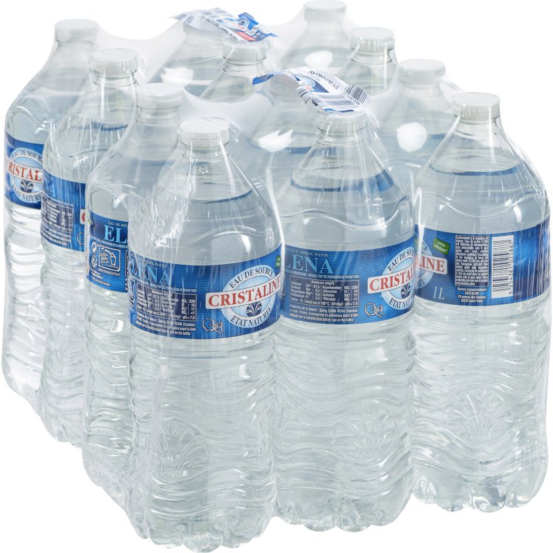 Eau de source Cristaline 1L - 12 bouteilles