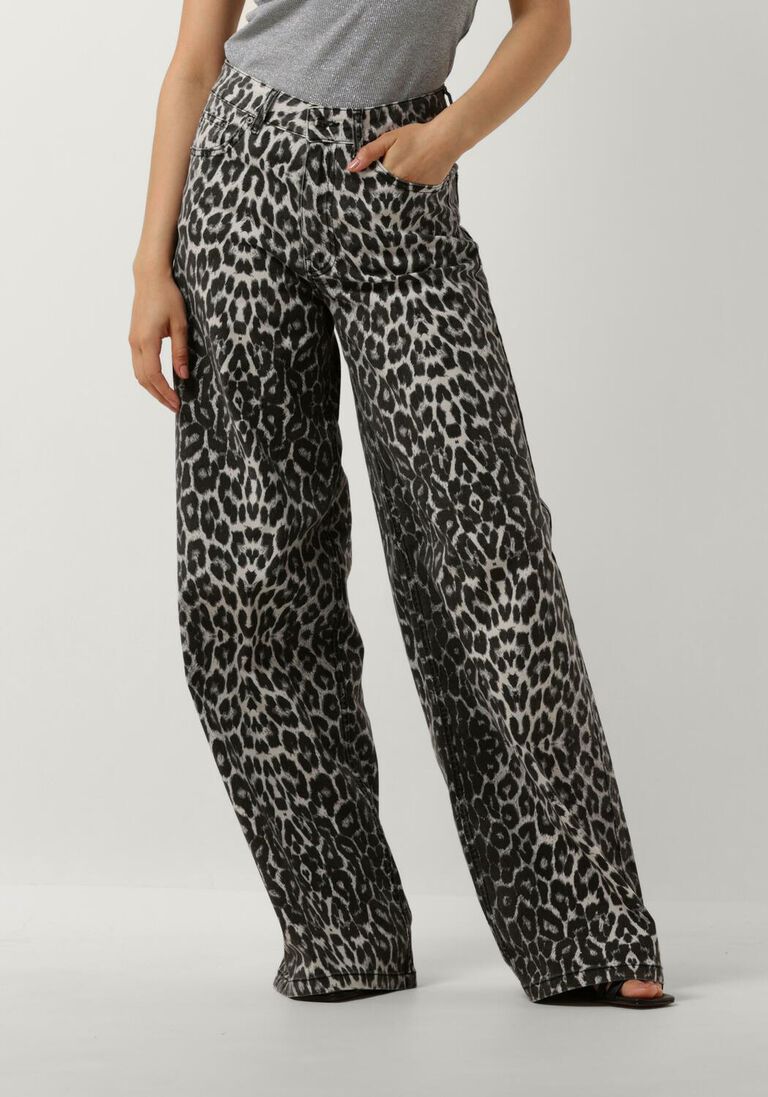 CO\\'COUTURE leopard co'couture wide jeans leocc wide long pant