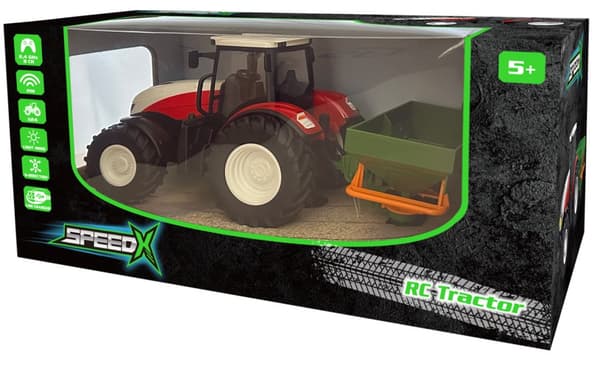 Radiostyrt Traktor med Henger RC SpeedX