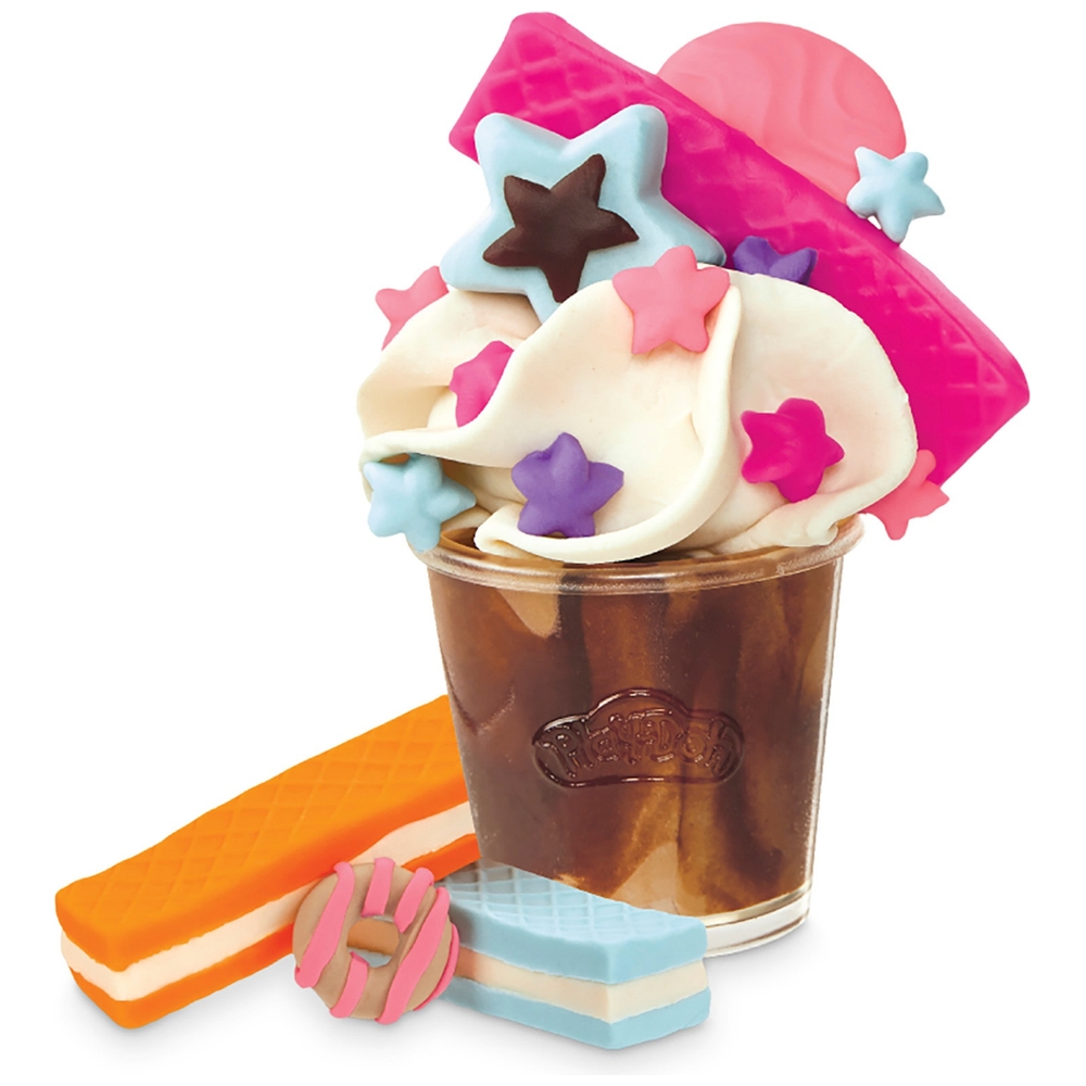 Play-Doh Kitchen Creations Super buntes Café-Spielset mit 20 Teilen