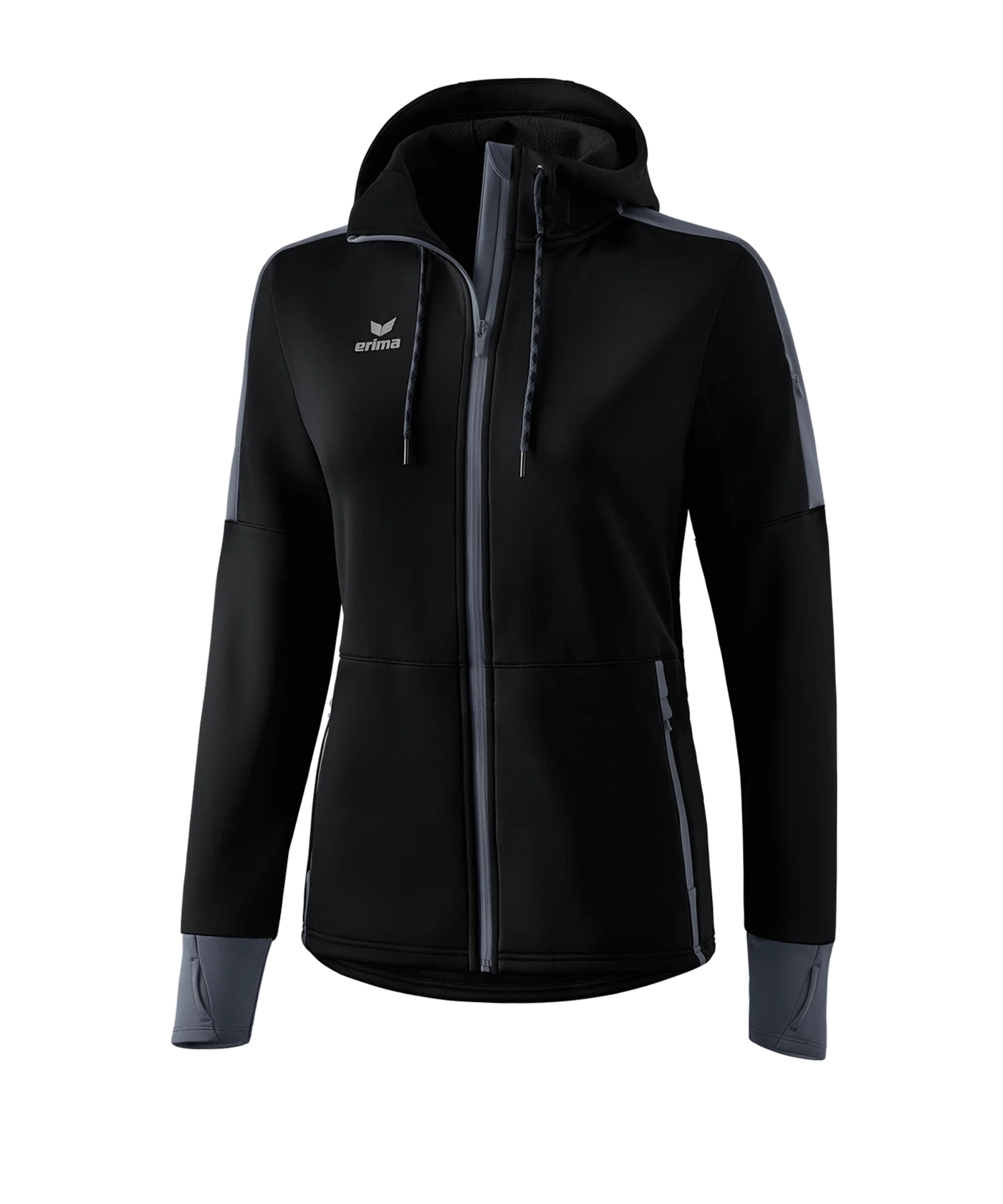Erima Basic Softshelljacke Damen Schwarz Grau