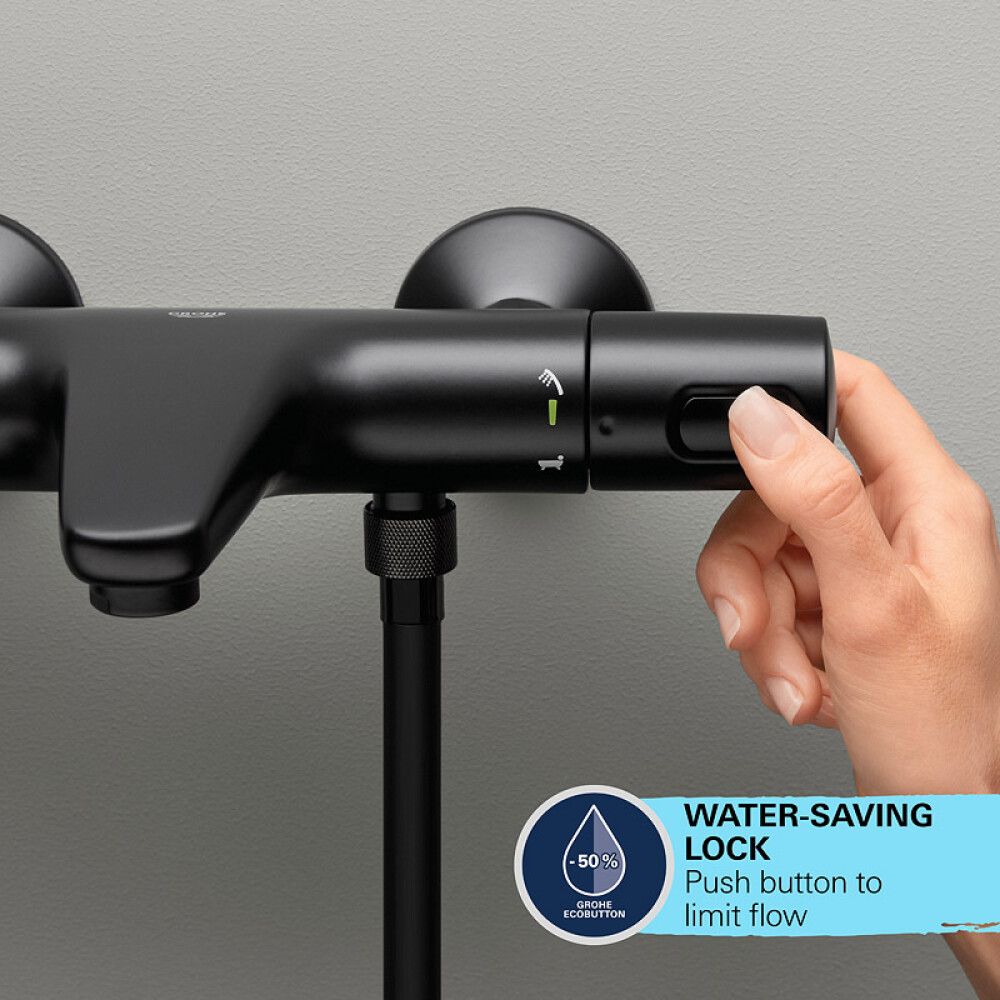 BADEKARBATTERI GROHE PRECISION SVART