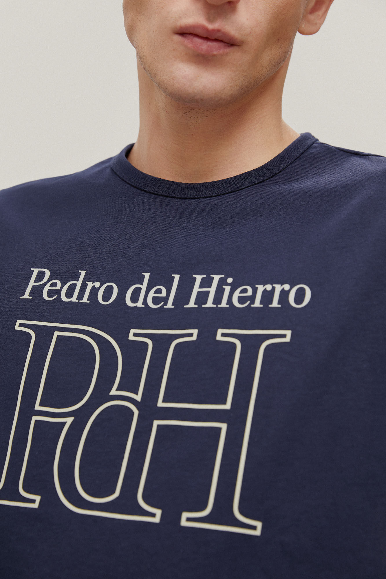 Camiseta com logo grande - Azul
