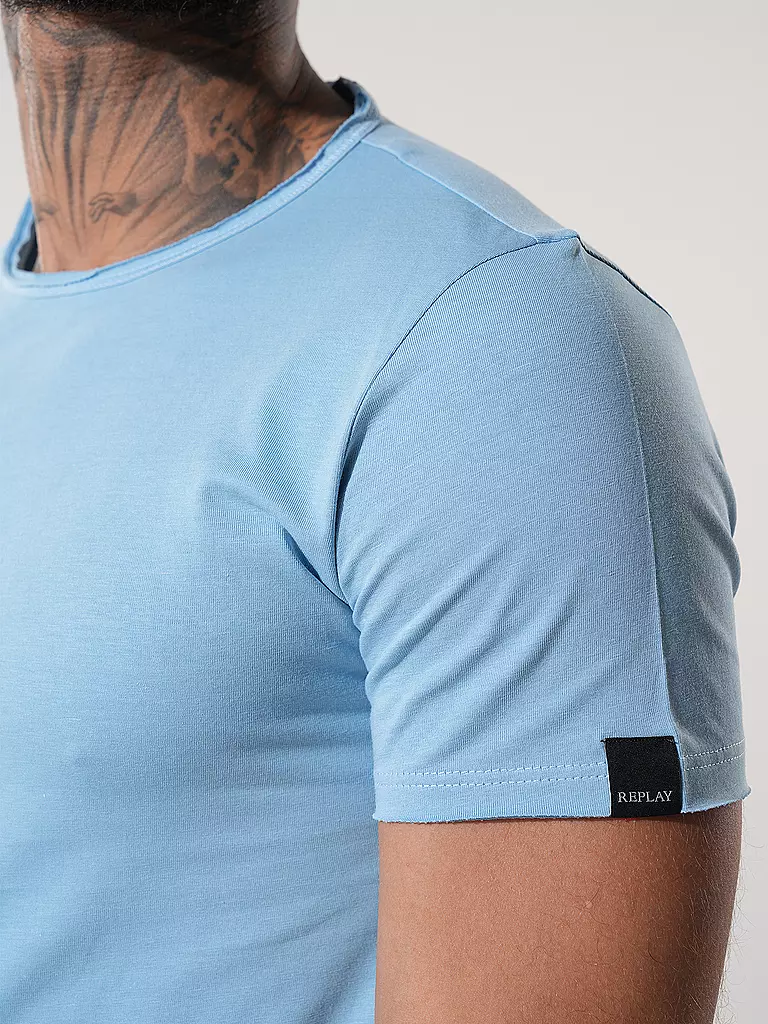 REPLAY T-Shirt  hellblau