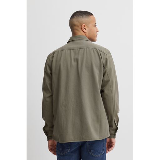 Solid Overshirt, Olive, S