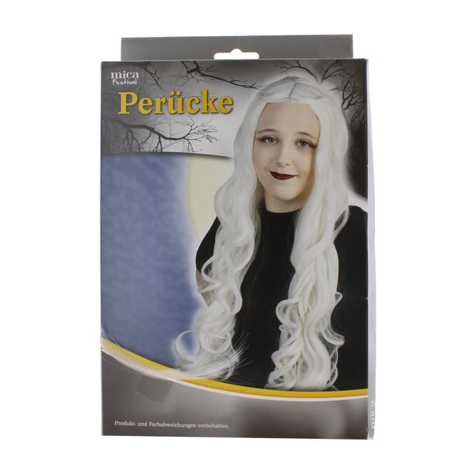 Langhaarperücke - weiß - für Damen