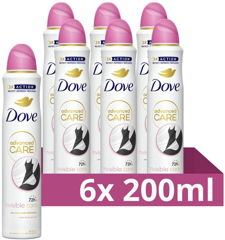 Dove - Advanced Care - Deodorant Spray - 200 ml - Zonder Alcohol