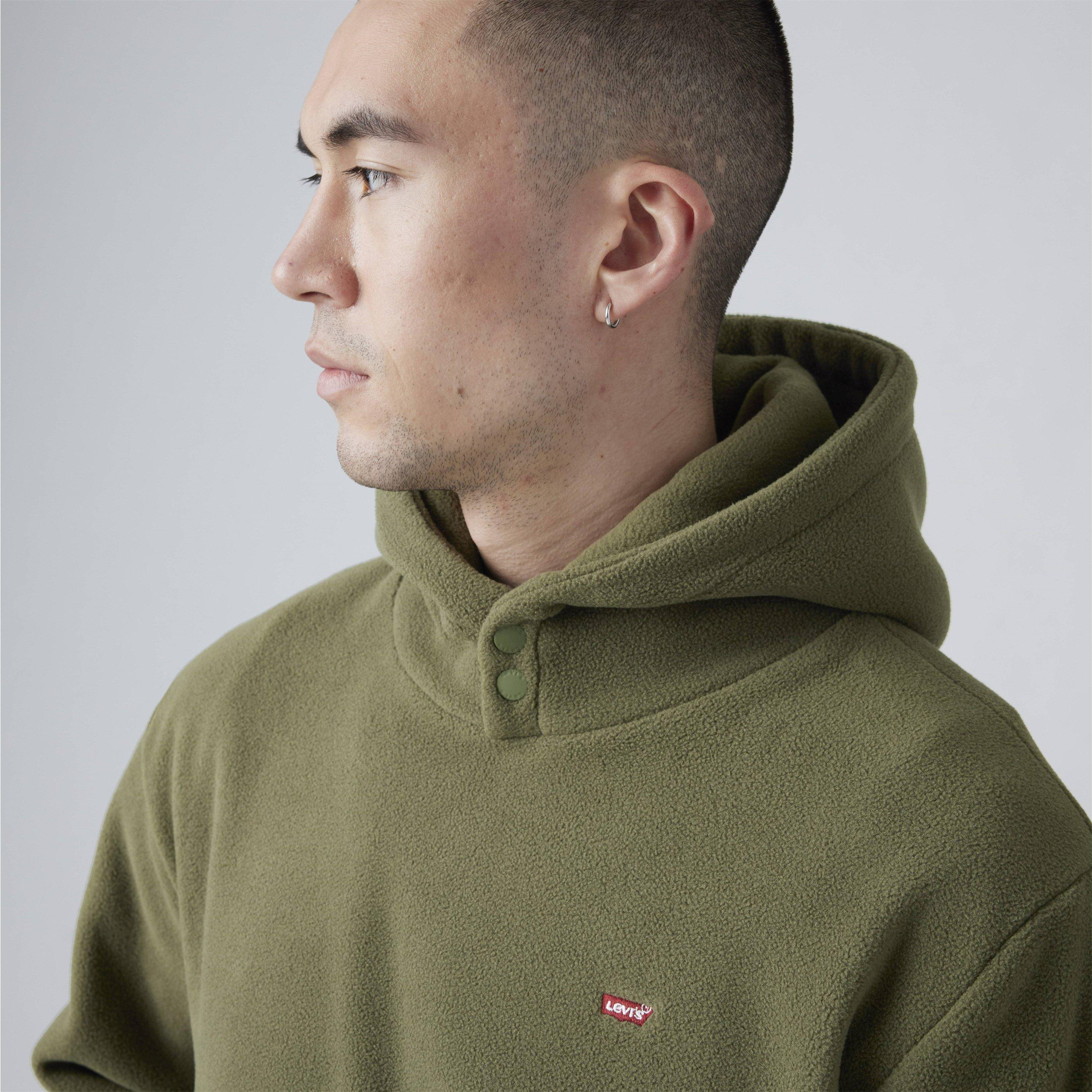 Levis Levis Hm Polar Fleece Hoodie Olive N