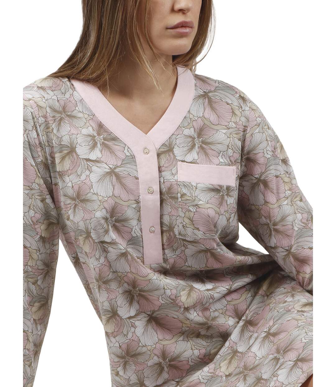 Chemise de nuit manches longues Made With Love Admas