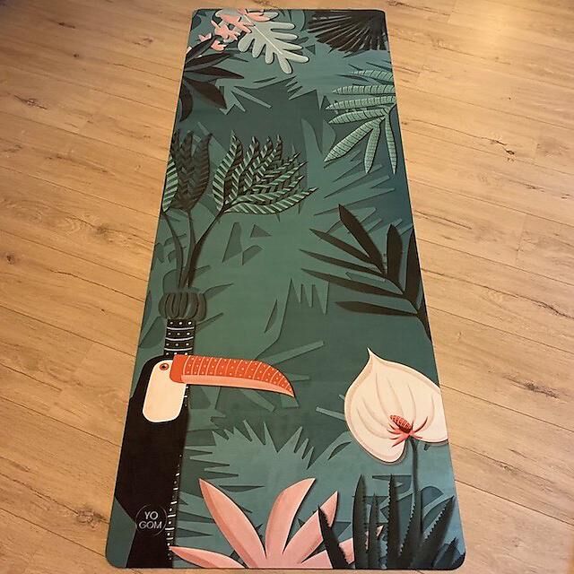 YOGOM - TAPIS DE YOGA PERFORMANCE TOUCAN VERT