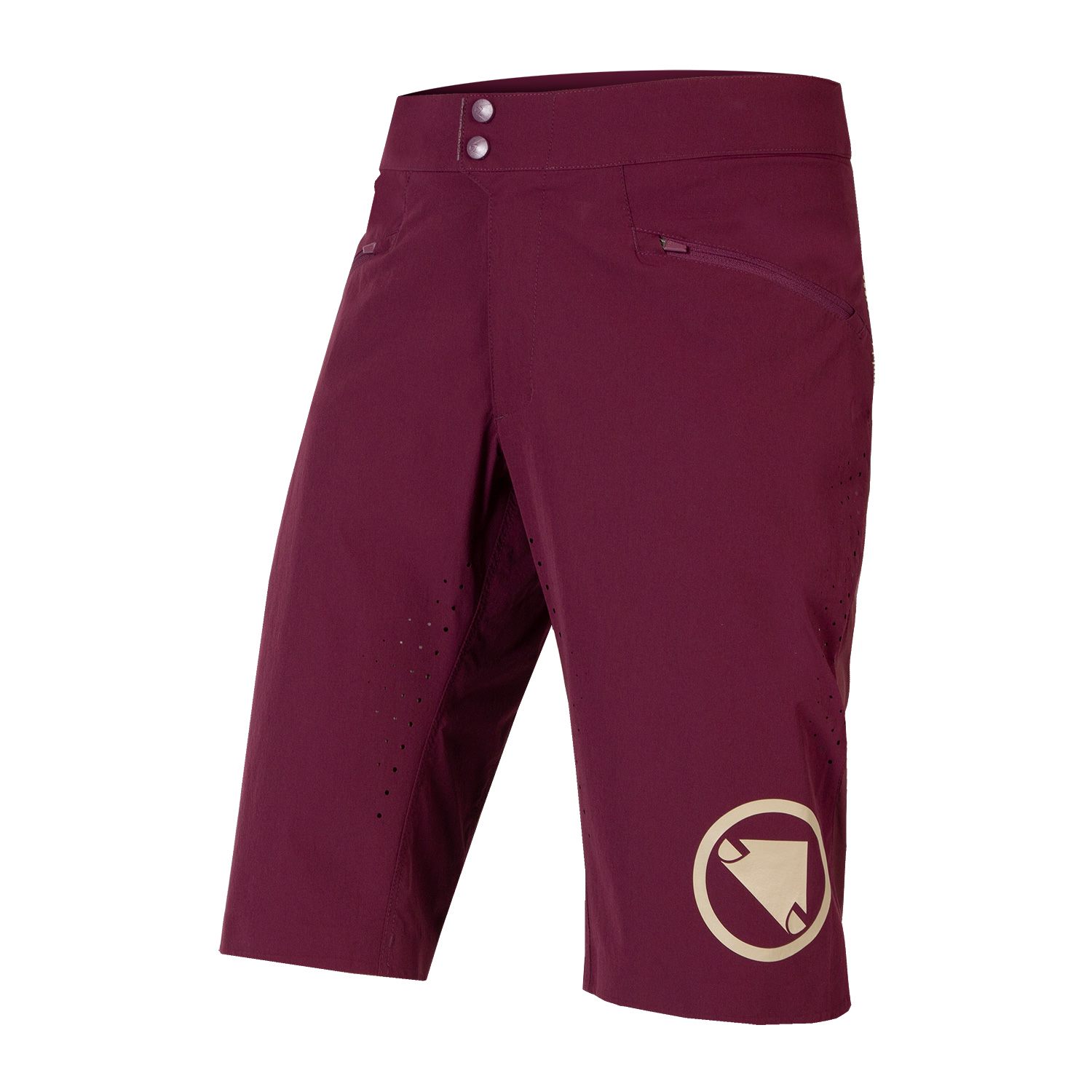 Endura SingleTrack Lite MTB Cykelshorts Kort Version Aubergine