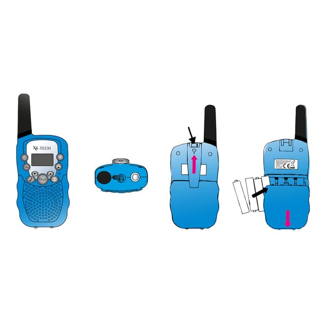Walkie Talkie 2er Set - blau