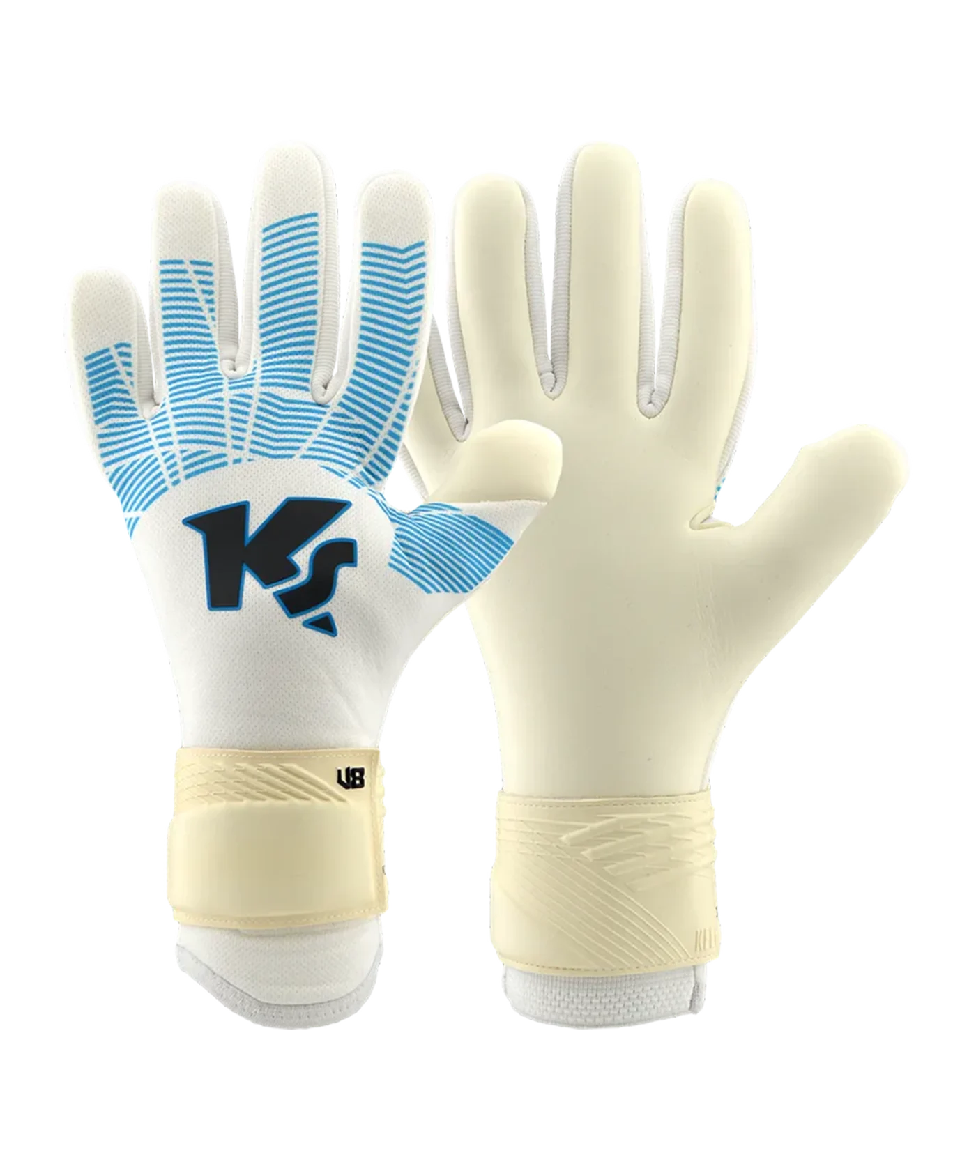 KEEPERsport Varan8 Challenge NC TW-Handschuhe Weiss Blau F804