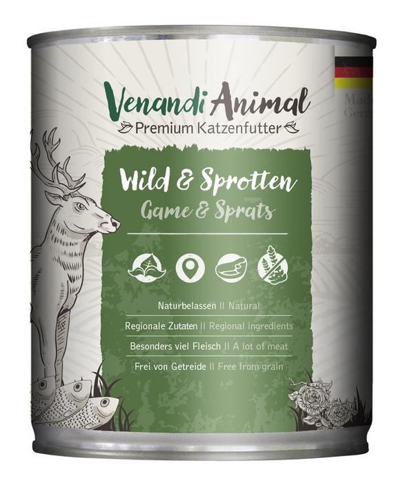 Venandi Animal Nassfutter für Katzen Adult,