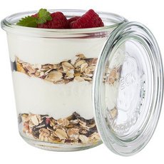 Bocal en verre Weck avec couvercle