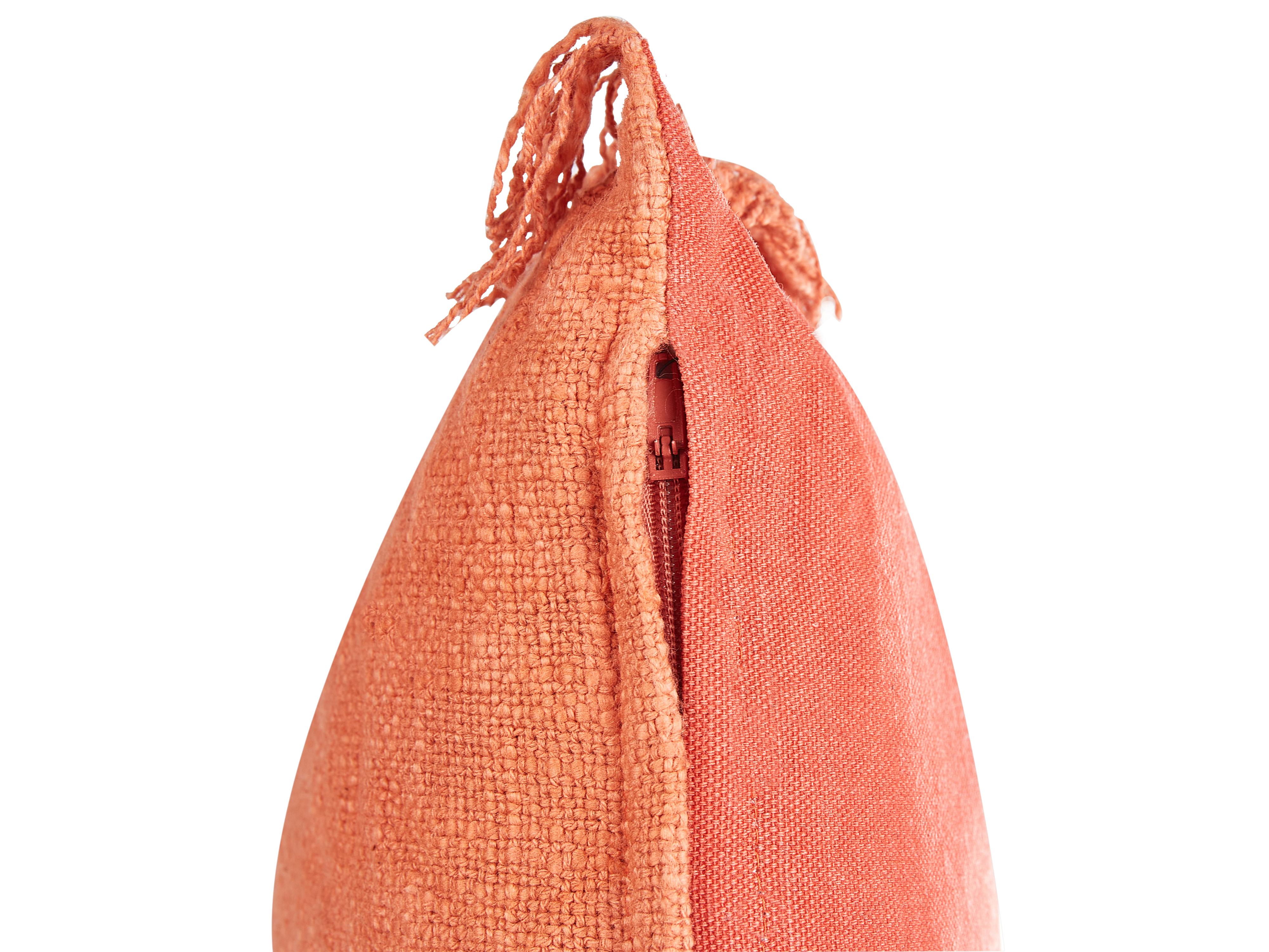 Set van 2 sierkussens MABA Katoen 50 x 35 cm Oranje effen