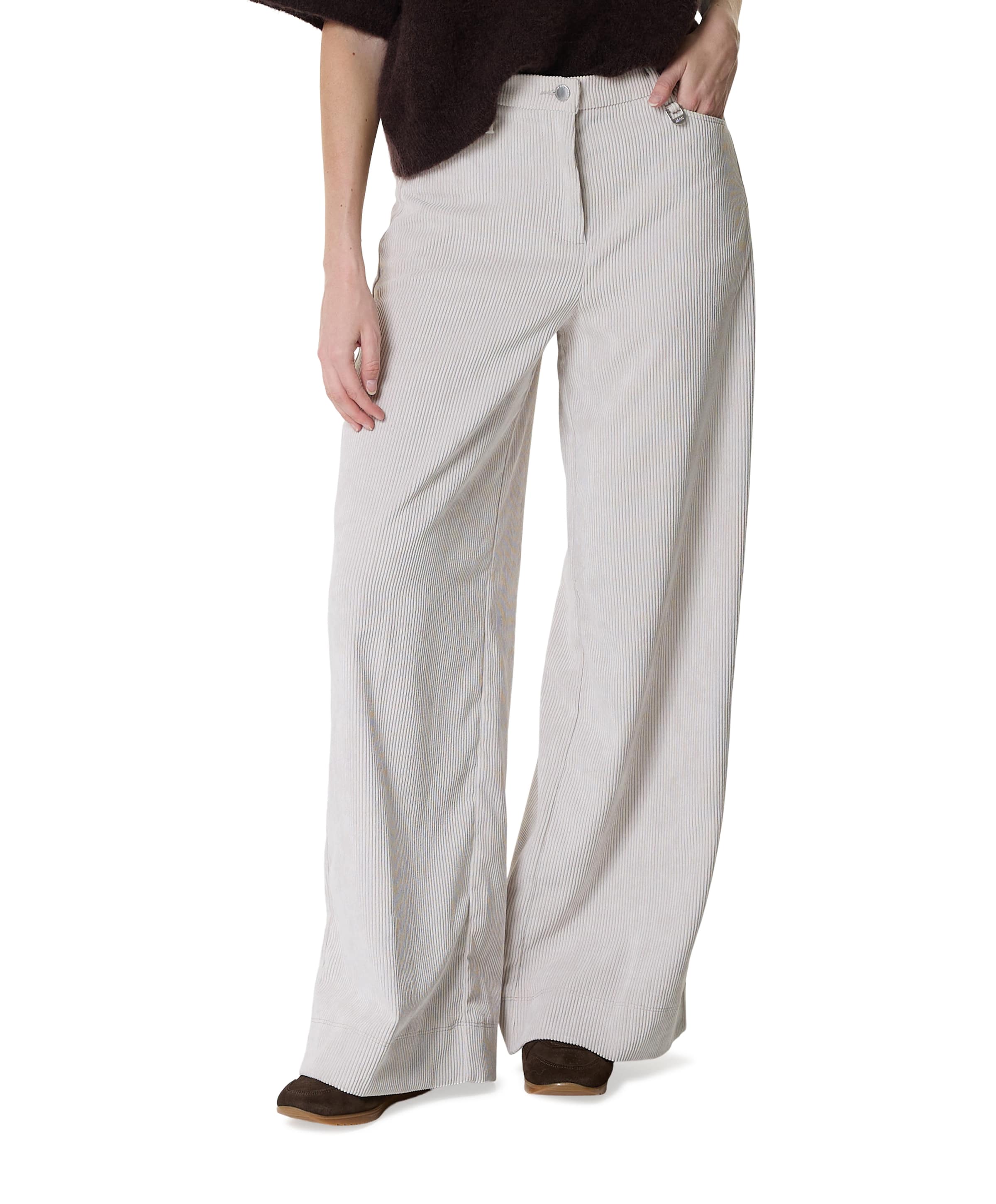 MAC PALAZZO dames pantalon ecru