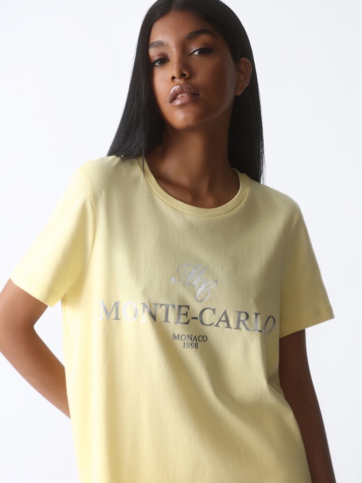 Camiseta de manga curta estampada - Amarela