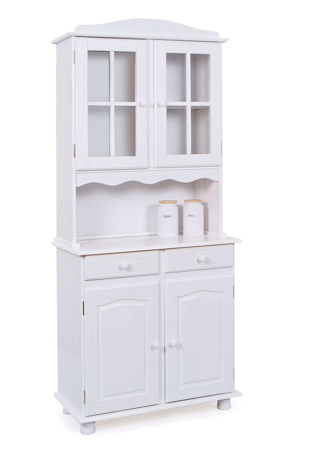 Buffet Adrian Massivholz Kiefer weiß 88x198x43 cm
