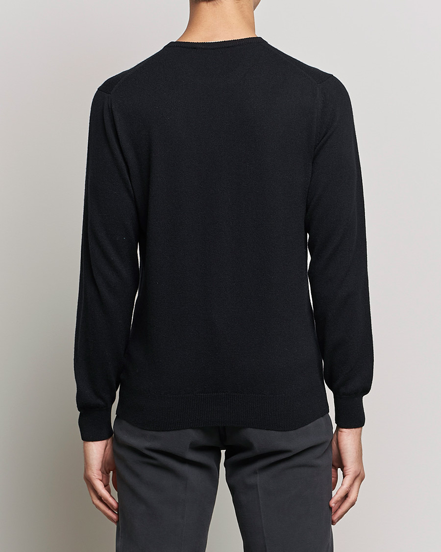 Piacenza Cashmere Cashmere Crew Neck Sweater Black